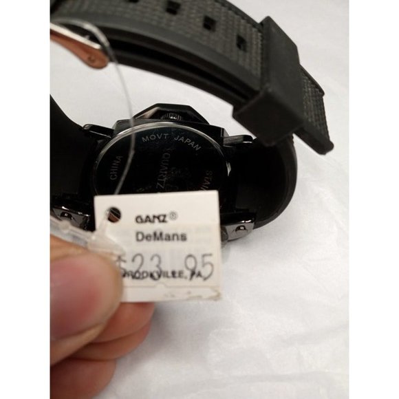GANZ Men's Black Silicone Band Watch BRAND NEW (1a2) - Picture 3 of 8